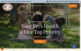 Independence Veterinary Clinic website