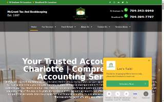 McGrant Tax & Bookkeeping of Mint Hill website