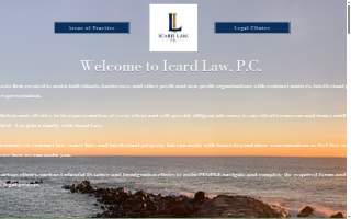 The Icard Law Firm website