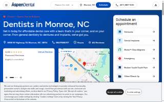 Aspen Dental - Monroe website