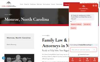 Collins Family & Elder Law Group of Monroe website