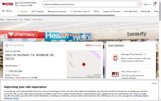 CVS Pharmacy (2901 W Hwy 74) website