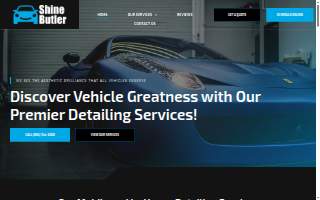 ShineButler Auto Detailing website