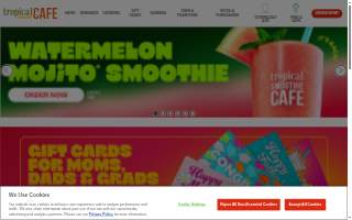 Tropical Smoothie Cafe of Monroe website