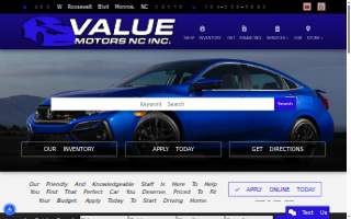 Value Motors NC Inc website
