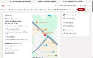 Walgreens Pharmacy (1993 Dickerson Blvd) website