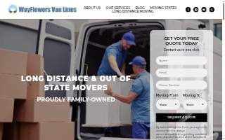 Wayflowers Van Lines LLC website
