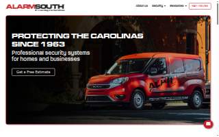 AlarmSouth of Mooresville website