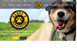 Barks & Rec Boarding website