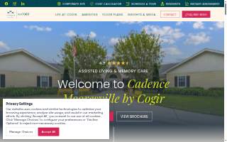 Cadence Mooresville website