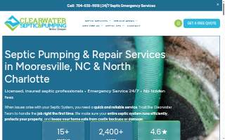 Clearwater Septic And Pumping, LLC website