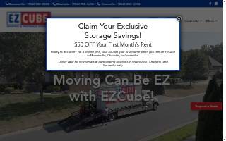 EZ Cube Moving & Portable Storage website