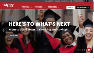 Fidelity Bank website