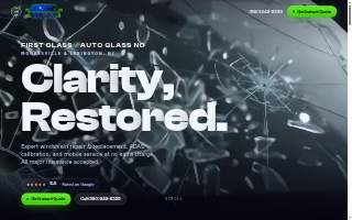 First Class Auto Glass NC website