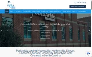 Foot & Ankle Associates of Mooresville website