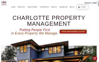 Fox Group Properties | Charlotte Property Management of Mooresville website
