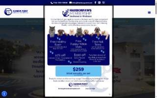 Harbor Point Animal Hospital website