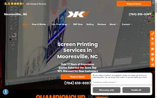 Kahne Screen Print website