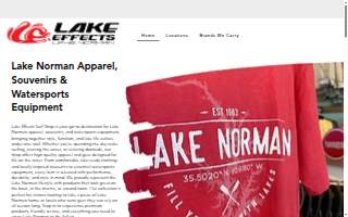Lake Effects Surf Shop website