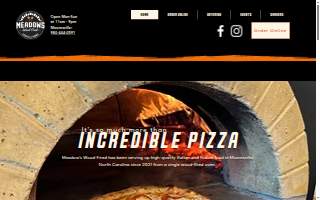 Meadow's Wood-Fired website