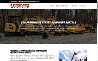 Ultimate Equipment Rentals of Mooresville website