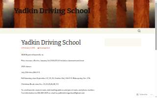 Yadkin Driving School LLC of Mooresville website