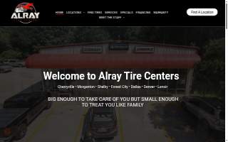 Alray Tire Center of Morganton website