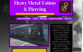 Heavy Metal Tattoo & Piercing website