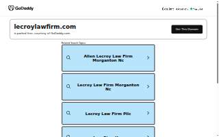 LeCroy Law Firm, PLLC website