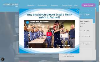 Small & Piers Orthodontics website