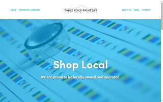 Table Rock Printers website