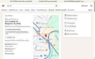 Walgreens Pharmacy of Morganton website