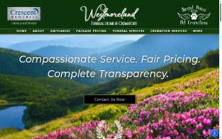 Westmoreland Funeral Home & Crematory website