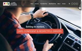 Cary Driving Academy website