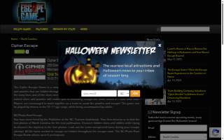 Cipher Escape website