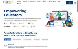 Prepaze Academy website