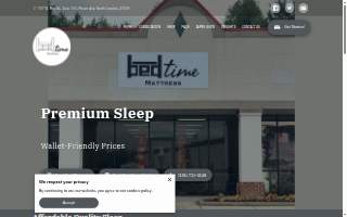 Bedtime Mattress website
