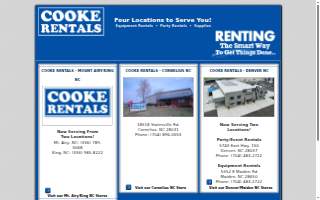 Cooke Rentals of Mount Airy website