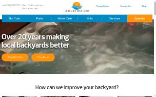 Leisure Designs Pools & Spas website