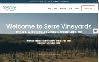 Serre Vineyards website
