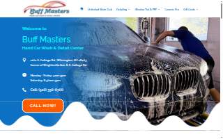 Buff Masters Car Wash website