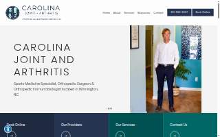 Carolina Joint and Arthritis website