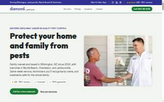 Diamond Pest Pro website