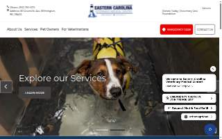 Eastern Carolina Veterinary Medical Center website