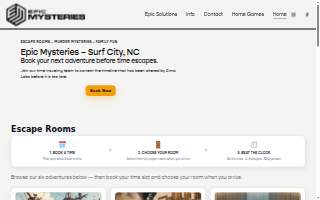 Epic Mysteries website