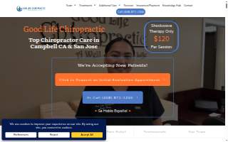 GoodLife Chiropractic website