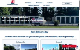 New River Storage website