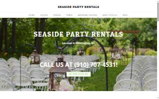 Seaside Party Rentals of Murraysville website