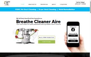 Breathe Cleaner Aire website