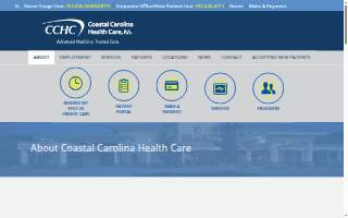 Coastal Carolina Health Care website